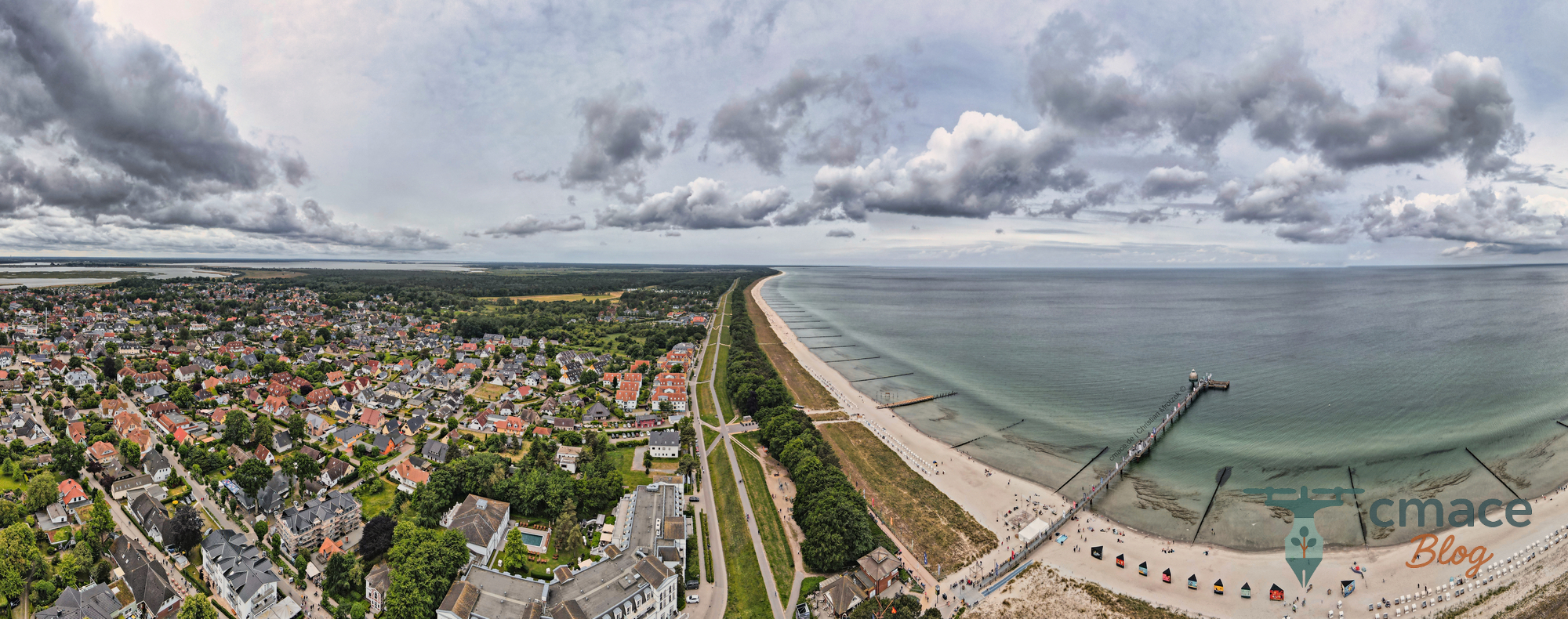 Zingst von oben – Luftaufnahme der Ostseeküste im Juni 2025