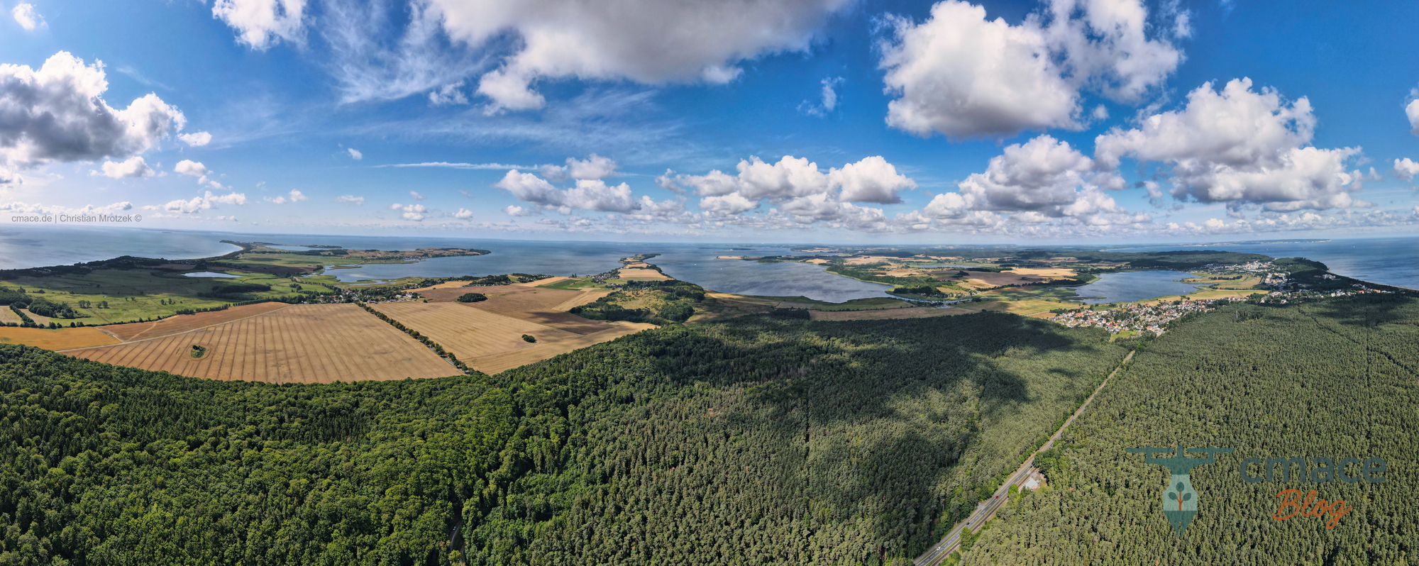 Luftaufnahme über Rügen: Mein Blick auf Mönchgut