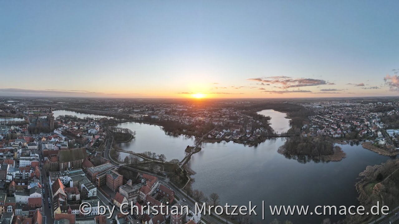 Sonnenuntergang über Stralsund | DJI | 4K