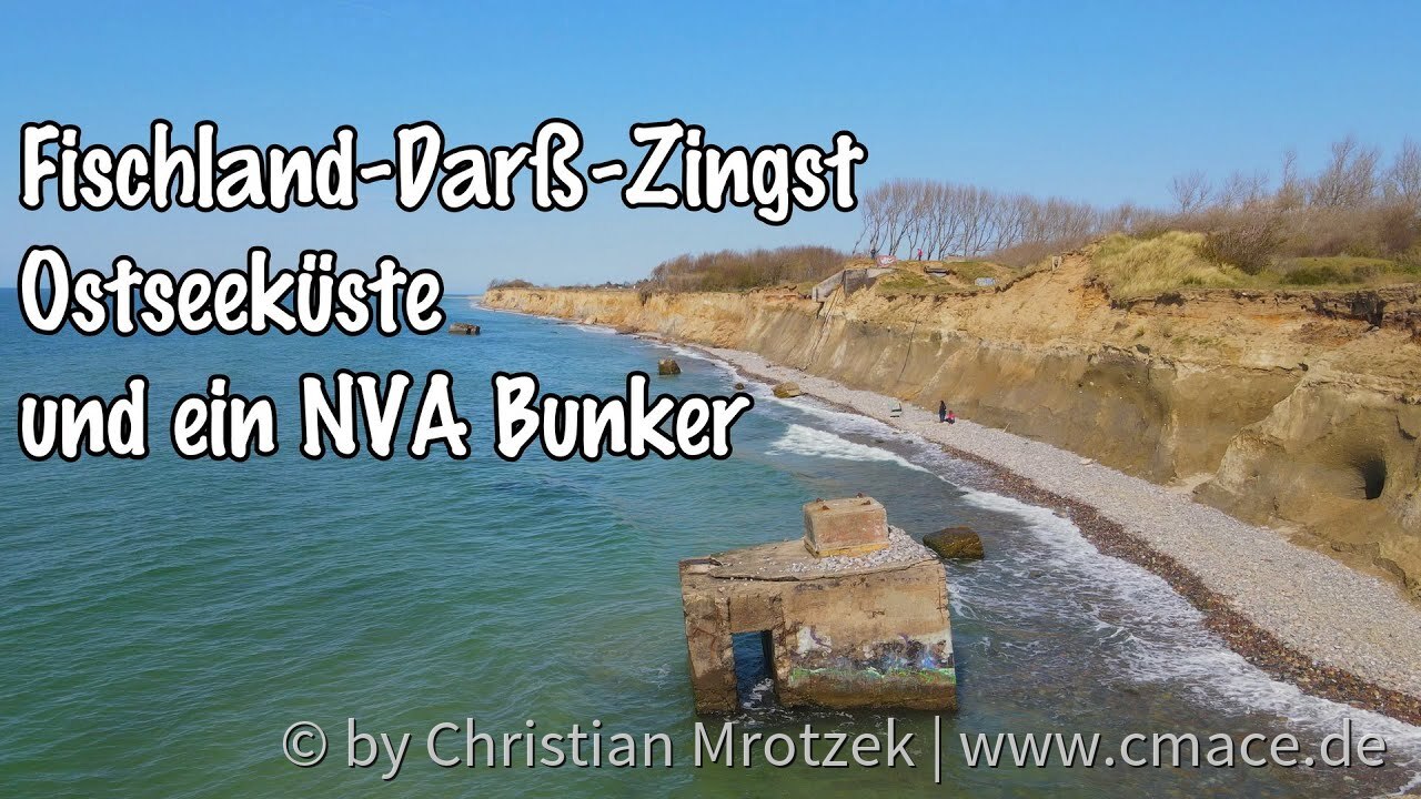 So sieht der Bunker und die Ostseeküste in Wustrow (Darß) heute aus | DJI Mavic Air 2