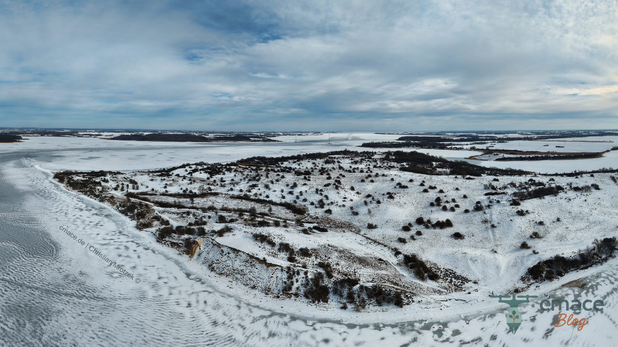 Höhe 23 Devin – Nahansicht im Schnee