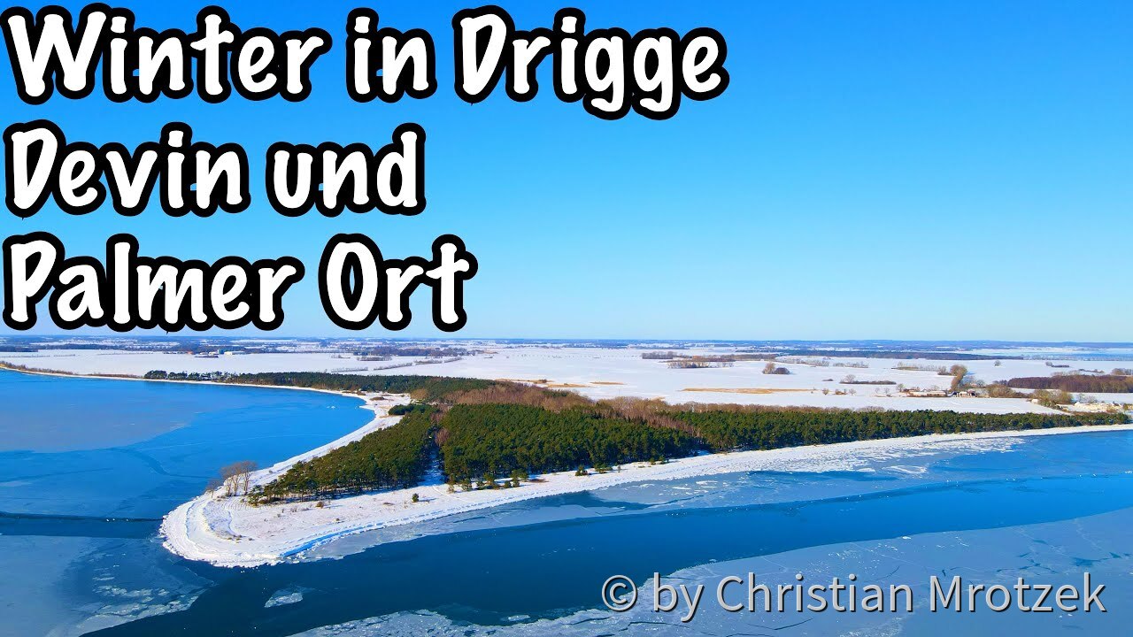 Frostige Winterlandschaft in Devin, Drigge und Grabow (Palmer Ort) | DJI Mavic Air 2