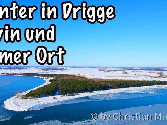 Frostige Winterlandschaft in Devin, Drigge und Grabow (Palmer Ort) | DJI Mavic Air 2