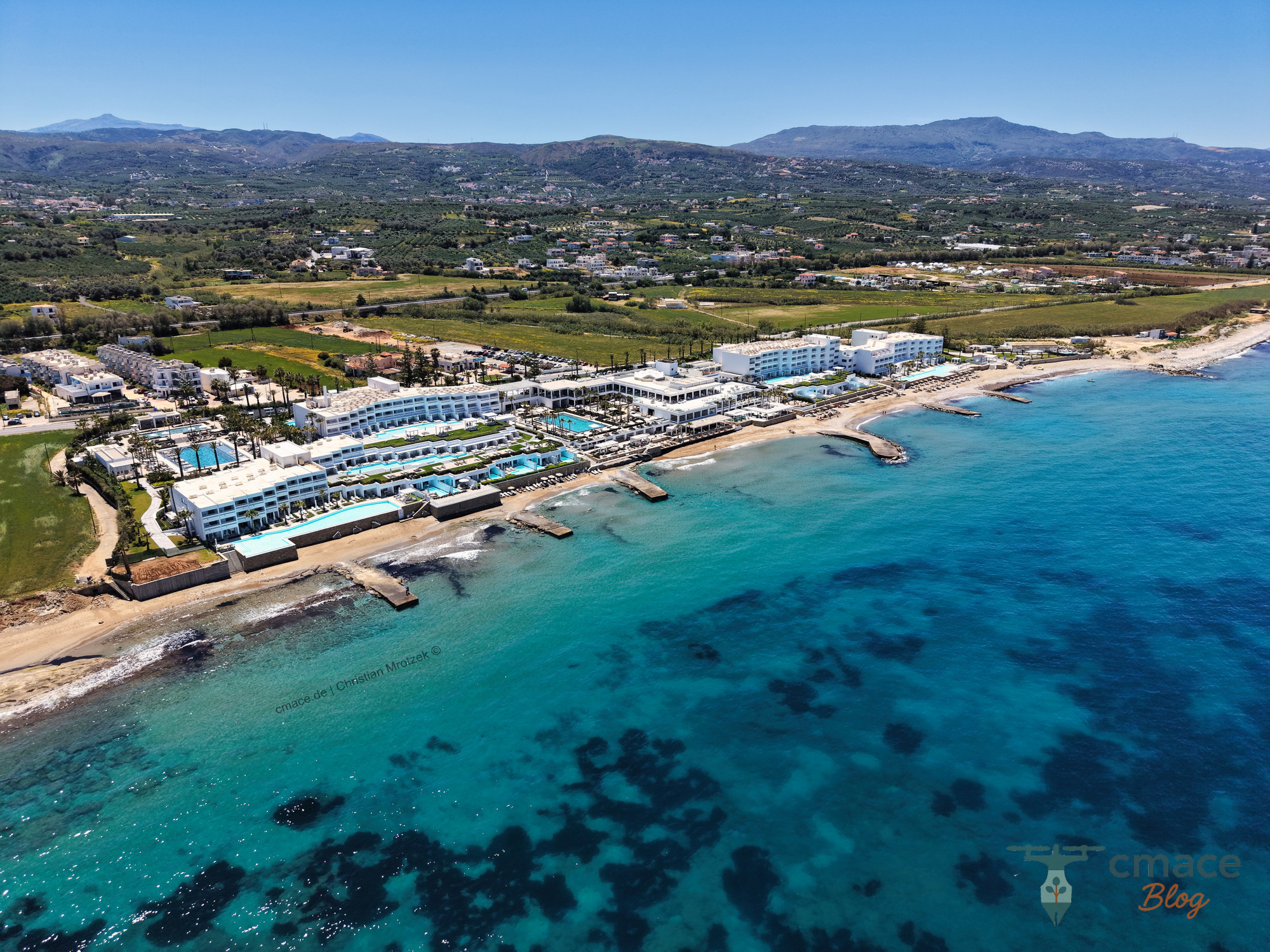 Grecotel Luxme White Palace aus der Luft