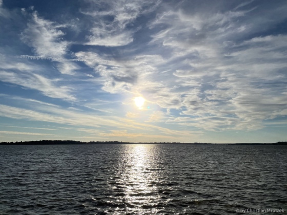 Sonnenaufgang am 06.09.2022 über dem Strelasund