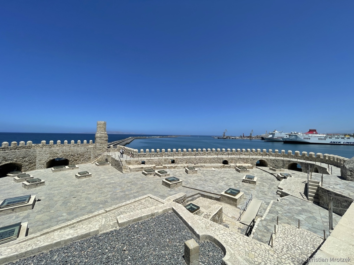Auf der Festung am Hafen in Heraklion