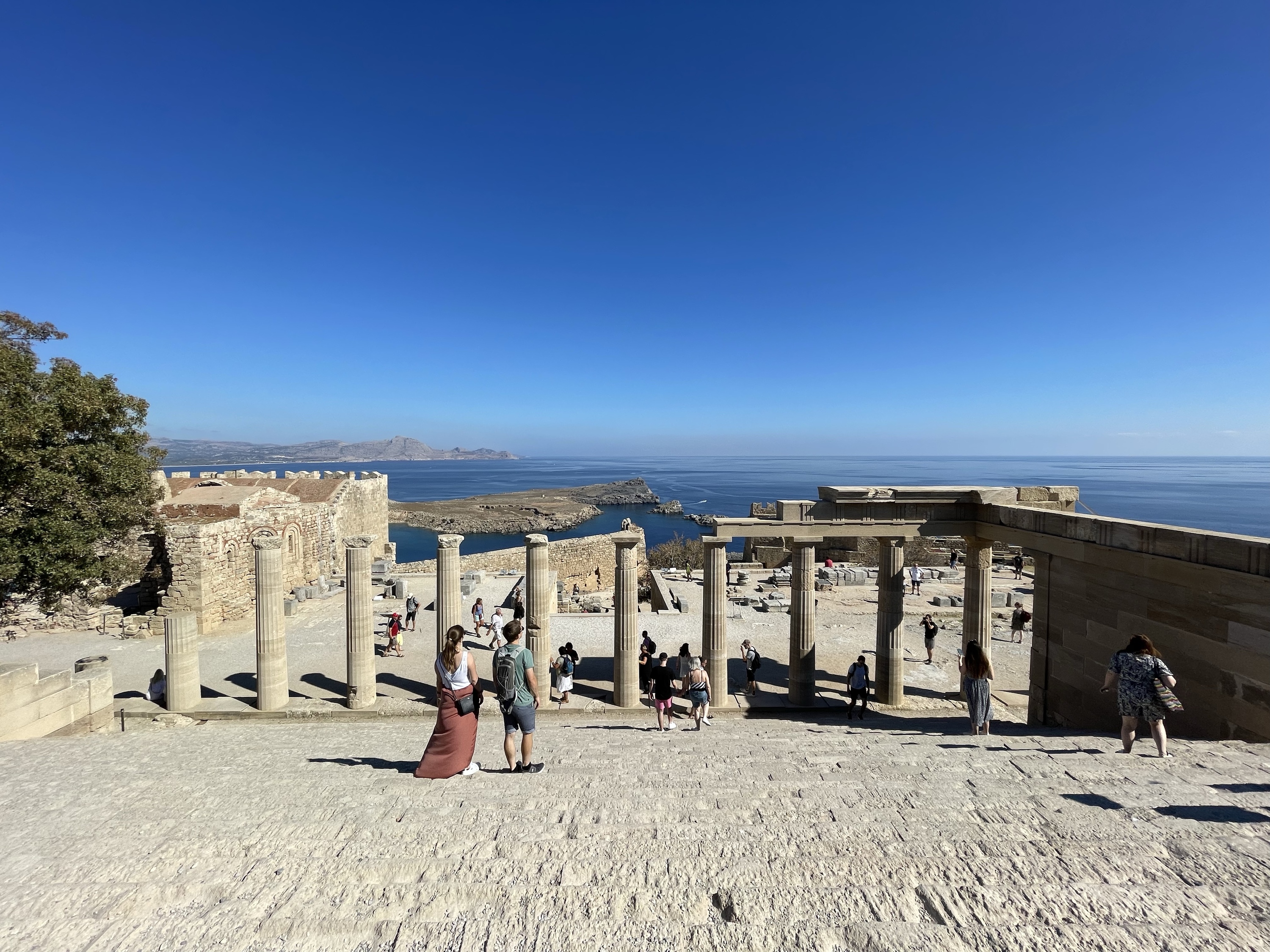 Akropolis von Lindos / Auf der Festung