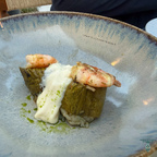 Gericht beim Abend im Tavernaki Restaurant (griechische Speisen)
