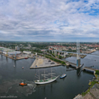 Gorch Fock I - Durchfahrt Ziegelgrabenbrücke