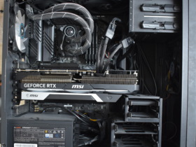 PC Gehäuse mit RTX 4080 verbaut