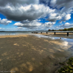 Strelasund bei Niedrigwasser