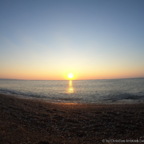 Sonnenaufgang über dem Mittelmeer direkt am Hotel