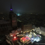 Weihnachtsmarkt Stralsund bei Nacht | Alter Markt