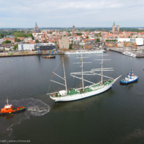 Gorch Fock I - kurz vor dem Stralsunder Hafen