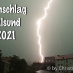 Blitzeinschlag in Stralsund am 21.06.2021 | Gewitter