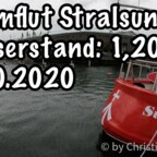 Sturmflut in Stralsund am 14.10.2020 | Hochwasser | Wasserstand 1,20m