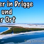 Frostige Winterlandschaft in Devin, Drigge und Grabow (Palmer Ort) | DJI Mavic Air 2