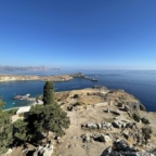 Blick von der Akropolis von Lindos / Auf der Festung