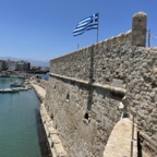 Blick aus der Festung am Hafen in Heraklion