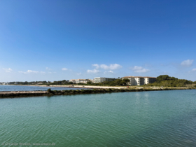 Aussicht von der Mole auf das Grupotel Parc Natural & Spa